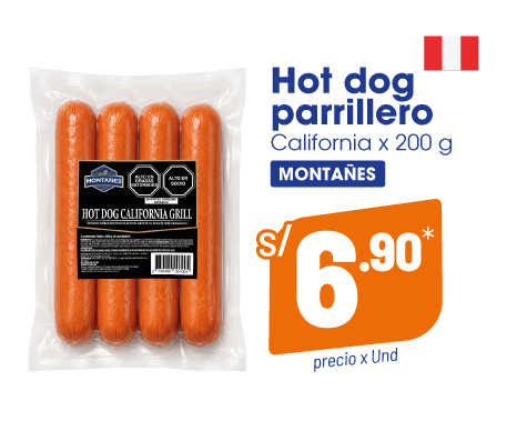 Hot Dog Parrillero Montañes
